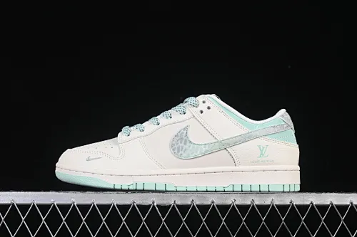All categories Nk SB Dunk Series Nk SB Dunk Low High-end customized low-top sneakers Nike SB Dunk Low LV joint mint green Anniversary high-end customized low-top casual sneakers XS6089-628